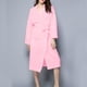 thumbnail image 5 of Batas para mujer, bata de baño lisa con vendaje, pijama largo, ropa de dormir con bolsillo en la cintura y cinturones., 5 of 8