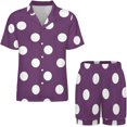 thumbnail image 3 of Sdmnsg-T Ensemble de Pyjama Coloré de Baseball Golf pour Femmes Shorts Ensemble Deux Pièces Manches Courtes, 3 of 8