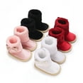 thumbnail image 5 of Povozer Fleece Cozy Booties for Babies and Toddlers(White,0-6 Months), 5 of 6