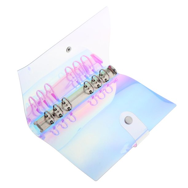 Cubierta de hojas sueltas de PVC A5 / A6 / A7 PVC Cubierta de Cuaderno Hoja Carpeta Páginas Shell Coloring - A6 A6 MagiDeal Cubierta de hojas sueltas de PVC