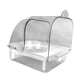thumbnail image 2 of Baño para pájaros con comedero, accesorios para jaulas de pájaros, comedero para pájaros, bañera para periquitos. Claro, 2 of 9