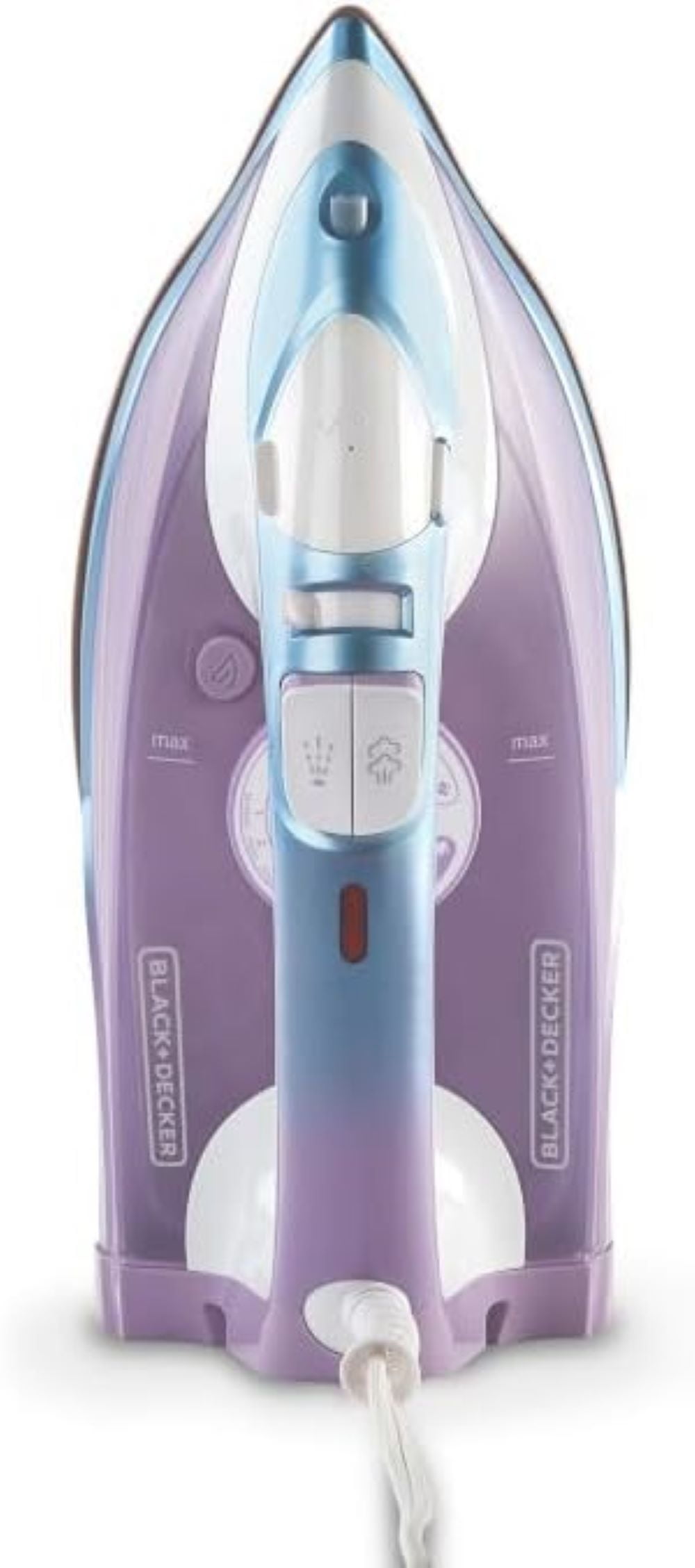 BLACK+DECKER Moonstone Iron, Ceramic Infused Soleplate & Anti-Drip Function with Auto Clean and Auto Shut-off, 50% Smoother Glide for Fabric Wrinkles