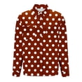 thumbnail image 4 of Jacenvly Hauts à Manches Longues pour Femmes Liquidation Mode Femmes Imprimé Décontracté Manches Longues Cardigan Ample pour Dames Blouse Veste en Denim Hauts pour Femmes Liquidation, 4 of 5