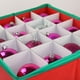 thumbnail image 4 of Caja de almacenamiento de adornos navideños Compartimento 64 | Organizador plegable para decoraciones navideñas, tabiques ajustables, cierre de cremallera, 33x33x33cm – fácil de cargar/descargar,, 4 of 9