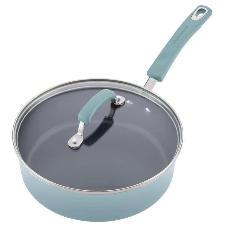 Rachael Ray Classic Brights 14-Piece Cookware Set, Sky Blue photo 5