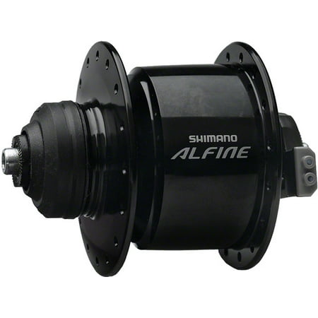 Shimano Alfine DH-S501 Dynamo Front Hub - QR x 100mm, Center-Lock, Black, 36h