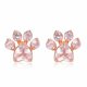thumbnail image 4 of Minnieouse Pendiente de pata de gato Exquisitos pendientes de circón Pendientes de gatos a prueba de herrumbre Resistente al desgaste Lindo y Ropa, zapatos y accesorios Miscelánea, 4 of 6