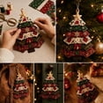 thumbnail image 6 of DIY Sewing Kit for Layered Fabric Christmas Tree Ornament, Vintage Quilt‑Style Handmade Hanging Decoration, Beginner Friendly Holiday Craft Gift for Home Xmas Tree Decor, 8 Inch, 6 of 11