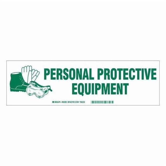 Brady Label,3.5in x 12in,Polyester 60299