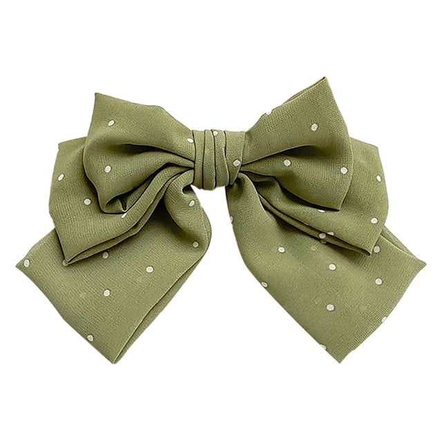 Coofit Barrette Française Mode à Pois Nœud Papillon Pince à Cheveux pour Femmes Filles