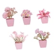 thumbnail image 4 of 5 miniplantas artificiales en maceta, flores artificiales decorativas, bonsái de imitación para estantería, baño, escritorio, decoración del hogar. Estilo D, 4 of 8