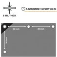 thumbnail image 2 of Heavy Duty Silver/Black Tarp - 10 MIL Multipurpose UV Resistant Tarp Size: 30ft x 60ft, 2 of 12