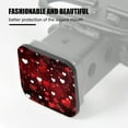 thumbnail image 3 of Hitch Cover Fits For 2-Inch Hitch,Red And White Hearts Floating In Abstract Dark Spacerubber Trailer Hitch Cover Tube Plug Insert,Car Exterior Accessories, Receiver Tube Hitch Plug, 3 of 6