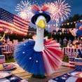 thumbnail image 7 of 7 Inch Desk Goose Outfits, Festive Independence Day Costume Set, Exquisite Decor Garment For Small Desktop Goose Figure Decoration (C#), 7 of 7