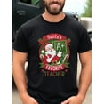 thumbnail image 3 of Santa’s Favorite Teacher T-Shirt Cute Christmas Teacher Shirt A+ Apple Chalkboard Holiday Gift for Educators Women Men Kids, 3 of 5
