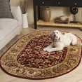 thumbnail image 3 of SAFAVIEH Classic Gloria Oriental Wool Area Rug, Rust/Camel, 4'6" x 6'6" Oval, 3 of 13