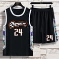 thumbnail image 3 of 13 Traje deportivo juvenil Ropa para niños de 12 años Chalecos para niños grandes Camiseta 15 Estudiantes de secundaria Jersey de secado rápido, 3 of 4