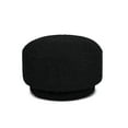 thumbnail image 2 of Ebony Black Boucle 15" Mushroom Footstool - Faux Upholstery, High Density Foam & Inner Wood Frame For 200 Lbs In Textured Mark, With Framework, 2 of 2