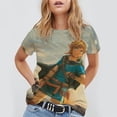 thumbnail image 4 of The Legend Of Zelda Breath of The Wild Unisex Short Sleeve T Shirt Daily Novelty 3D Printed T-Shirts Soft Comfortable Tee Shirt Top For Men And Women, 4 of 7