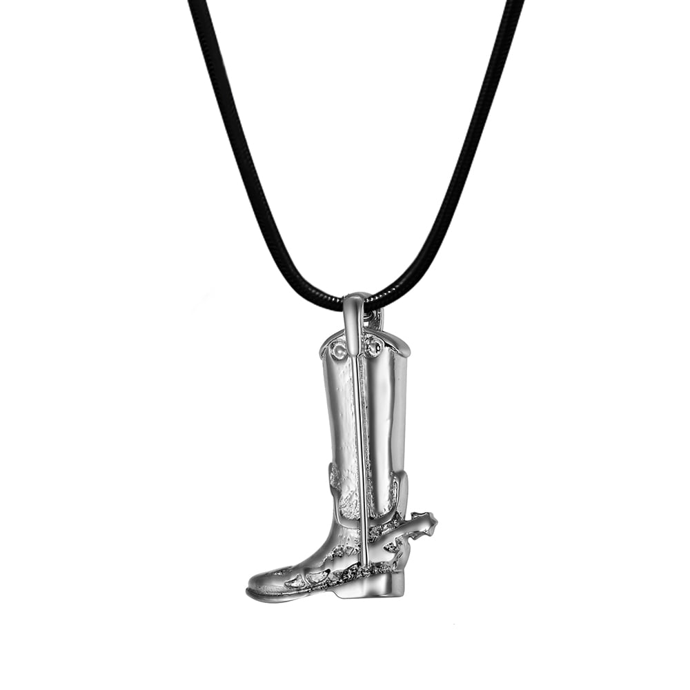 Jewellery Cremation & Memorial Jewellery Personalized Cowboy Boots Cremation Jewelry • Custom Urn Necklace For Human and Pet Ashes • Pet Memorial Jewelry • With Free Funnel Kit 