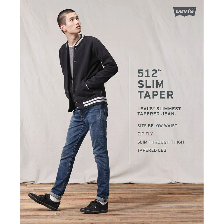 Levi's 512 Slim Taper Men's Jeans Stretch in Granite Sheets-31/30