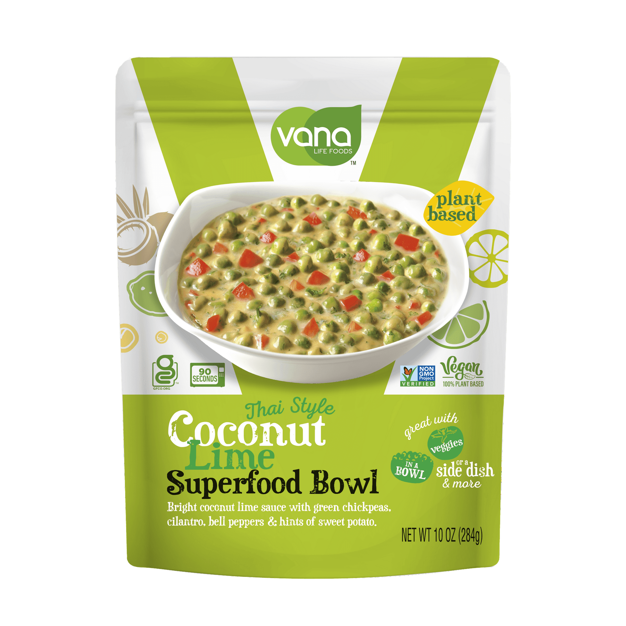 Vana Life Foods - Plant Based Superfood Meal with Coconut Lime , 10 Oz