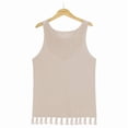 thumbnail image 6 of Womens Summer Knit Sweater Tank Tops Round Neck Crochet Hollow Out Sleeveless Casual Crop Shirt  M, 6 of 8