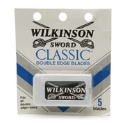 Wilkinson Sword Double Edge Razor Blade Refills for Men - 5 Count (20 Pack) (Bundle)