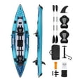thumbnail image 1 of KFFKFF 2-Person Inflatable Kayak with 700LBS Weight Capacity for Recreation, 1 of 9