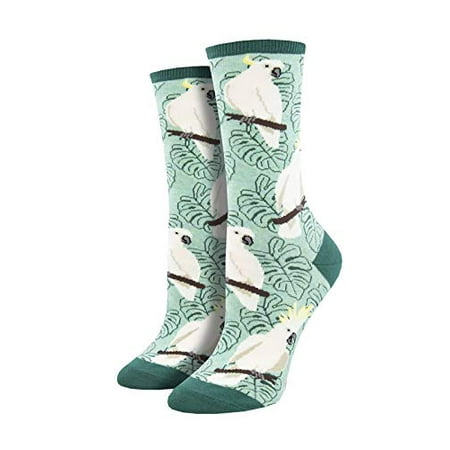 

Socksmith Women s Cockatoo Crew Socks Green Heather