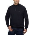 thumbnail image 3 of GREG NORMAN Mens Contemporary Ribbed Quarter-Zip Lightweight Sweater (Black, Medium), 3 of 4