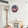 thumbnail image 6 of Voice Activated Clock with Glow Light 12 Inch Large Silent Wall Clock Battery Operated for Home Decor Dynamic and Blurred Cityscape, 6 of 8