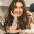 thumbnail image 7 of Recoppa Compatible with Apple Watch strap, fabric nylon woven replacement strap with leather lining and snap closure for iWatch Series 7/6/5/4/3/2/1 SE", 7 of 7