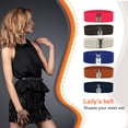 thumbnail image 2 of Vestido Cinturón Elástico Simple Estilo Universal Ajustable Cómodo Con Hebillas Cinturones De Día De San Valentín Multicolor Para Vestidos De Mujeres Fushcia Inevent AP008682-05, 2 of 6