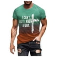 thumbnail image 4 of Bjutir T-Shirts for Men Fashion Casual Short Sleeve Pullover T Shirt Printed Top Green M, 4 of 6