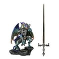 thumbnail image 5 of Aurora Borealis Elemental Dragon With Armor And Long Sword Letter Opener Statue, 5 of 7