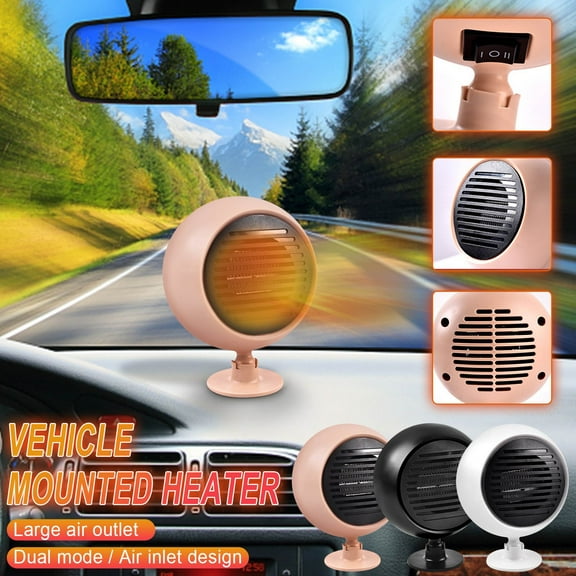 JLFNYA Space Heater,Portable Car Heater 2 in 1 12V 180W High Power Fast Heating & Cooling Fan Defrost Defogger,Portable Heater for Automobile Windscreen Defog & Keeping Warm
