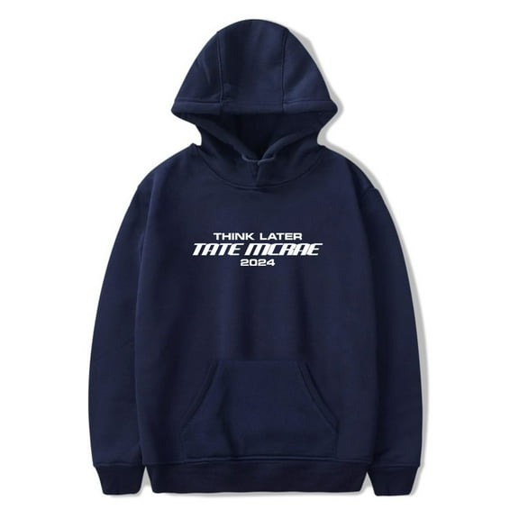 Tate McRae Think Later Tour Hoodie Long Sleeve Streetwear Women Men Fashion Hooded Sweatshirt
