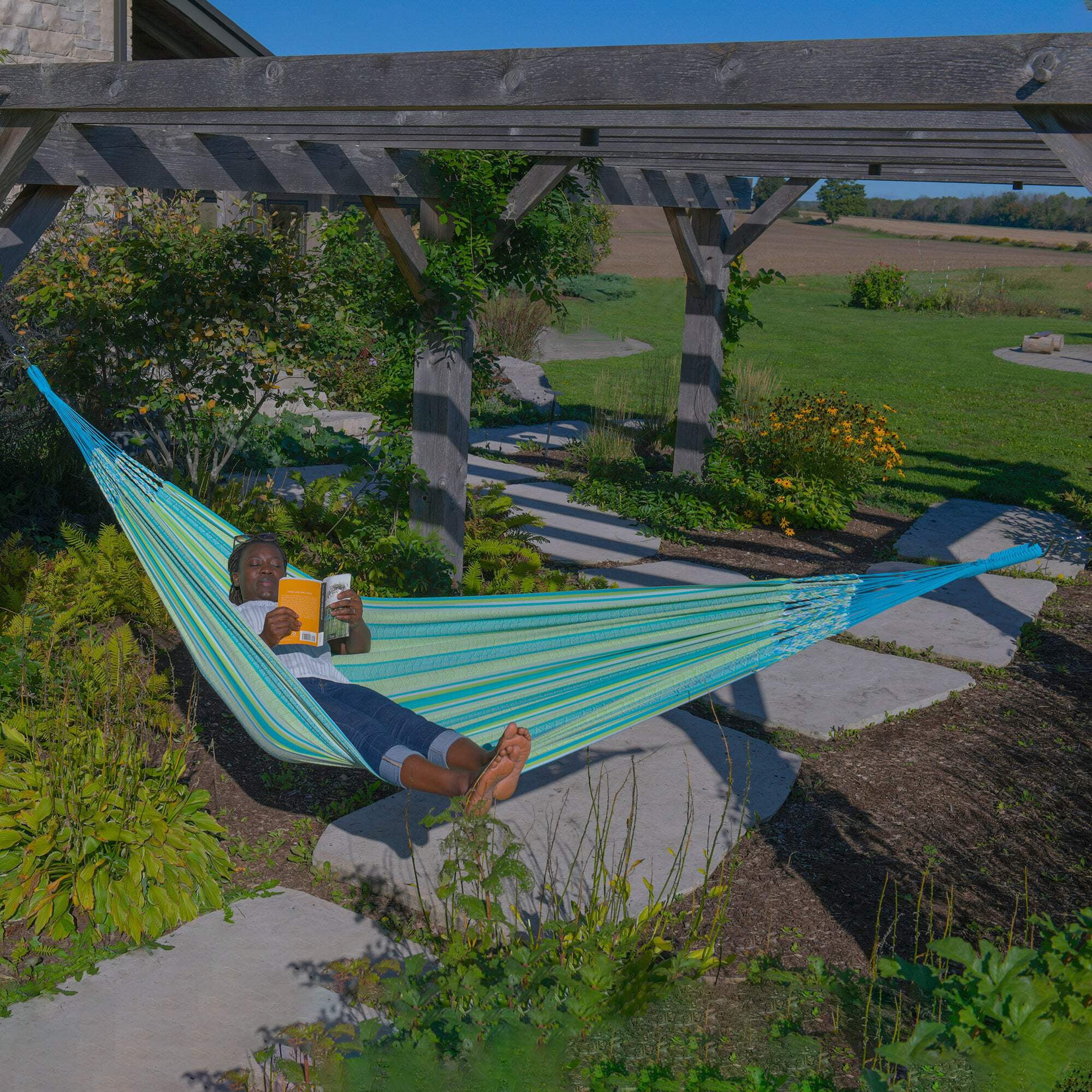 Vivere Latin Freestanding Hammock, Callaina