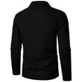 thumbnail image 5 of Men's Quarter Zip Knit Sweater Neck Casual Pullover Ribbed Edge Comfortable Stylish Warm Winter Top Mens Casual Crew Neck Basic Tees, 5 of 5