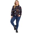 thumbnail image 3 of GRACE & GRANDEUR Women's Plus Size Pullover Cute Pattern Sweatershirt, 3 of 6