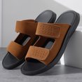 thumbnail image 7 of Rokment Mens Orthotic Arch Support Walking Sandals Comfortable Beach Casual Suede Adjustable Ankle Strap Open Toe Backless Slides Slippers Summer Coffee Size 8, 7 of 7