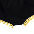 thumbnail image 4 of Baby Girls Ruffle Sunflower Halter Crop Top Solid Tassels Shorts Summer Outfits, 4 of 6