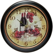 Infinity Instruments Pinot 12 inch Silent Sweep Wall Clock