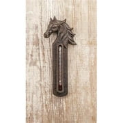 Manual Woodworkers & Weavers IMTHHK 1.5 x 8.75 x 0.5 in. Cast Iron Thermometer with Hooks - Set of 2