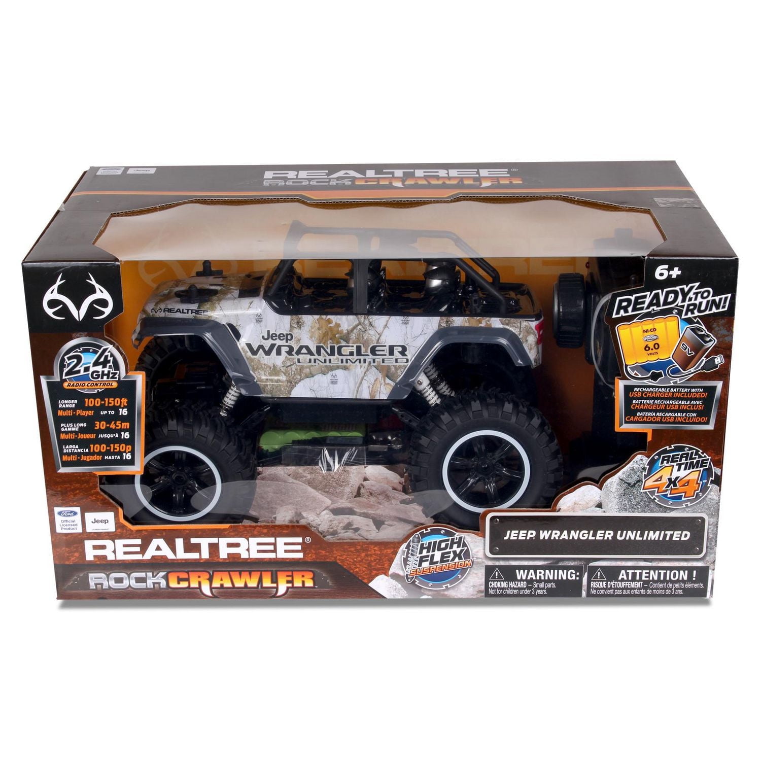 NKOK Realtree Jeep Wrangler Unlimited Jouet RC à l'échelle 1/14