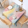 thumbnail image 2 of Pastel Cloud Starry Sky Square Tablecloth,Waterproof Square Table Cover,Wipeable Spillproof Washable Table Cover for Home Kitchen Party Decor 60"x60"(152x152cm), 2 of 6