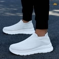 thumbnail image 7 of XIMIN Men's Knit Sock Sneakers Slip-on Walking Shoe Flat Pull-on Workout Lightweight Breathable Trainer Comfortable Fashion Sneakers Tennis Gym Sneakers, 7 of 7