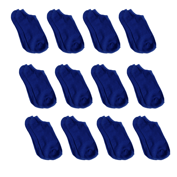 12 Pares calcetines tin algodón azul Rey