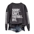 thumbnail image 1 of WEAIXIMIUNG Chandail Camouflage Femme Décontracté Léger Col Rond Chandails Manches Longues Graphique Football Imprimé Chandail Chandails Blouse Haut, 1 of 4